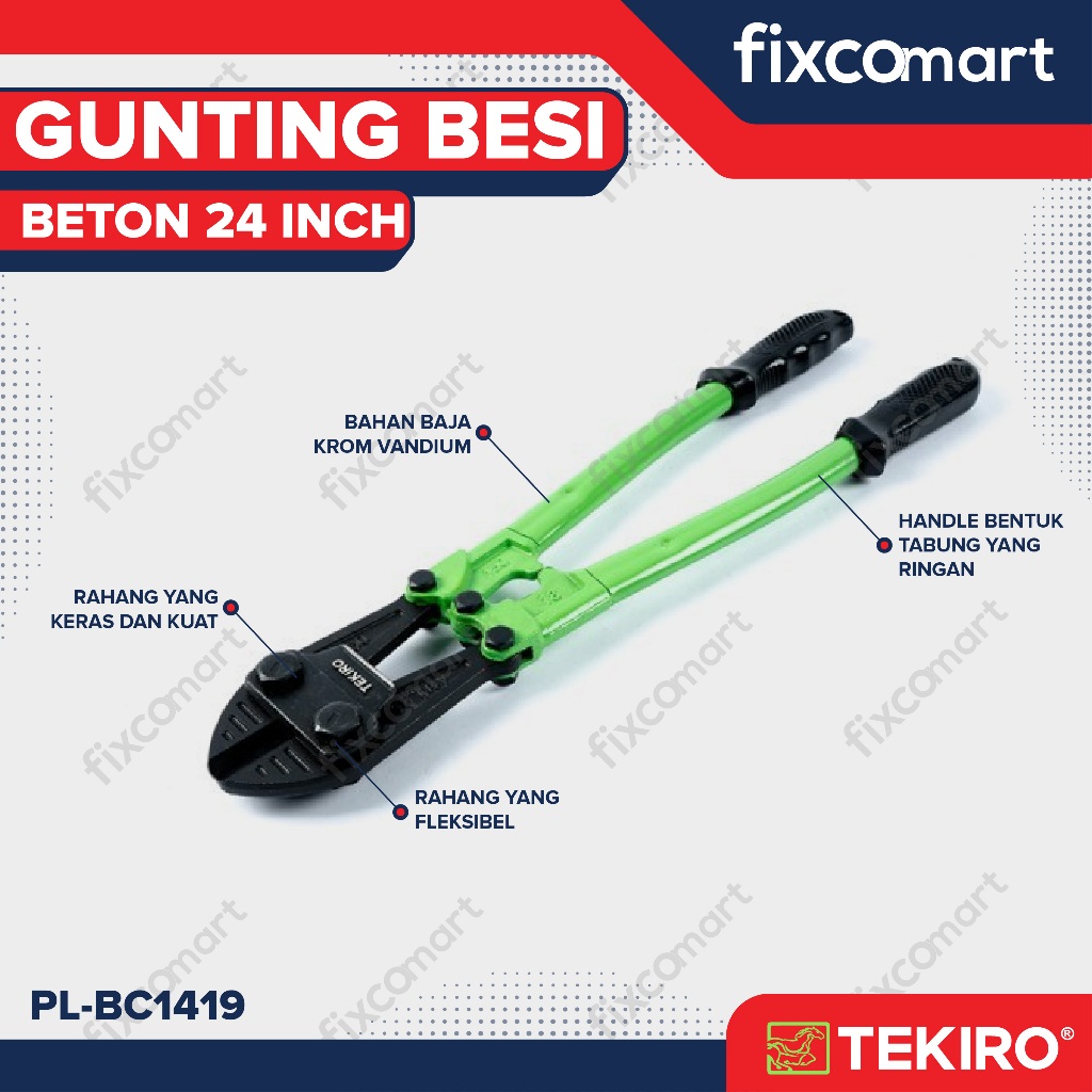 

Tekiro Bolt Cutter 24 Inch /Gunting Potong Besi Beton