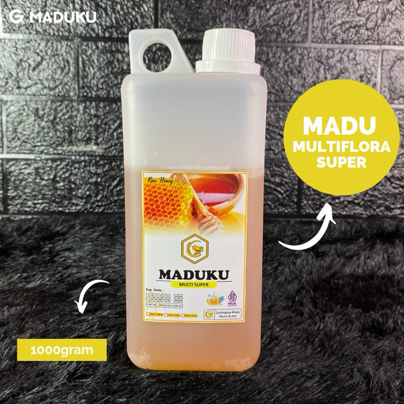 

1kg Madu Multiflora Super Murni Asli - Madu Mentah 100% - Madu Original - Raw Honey