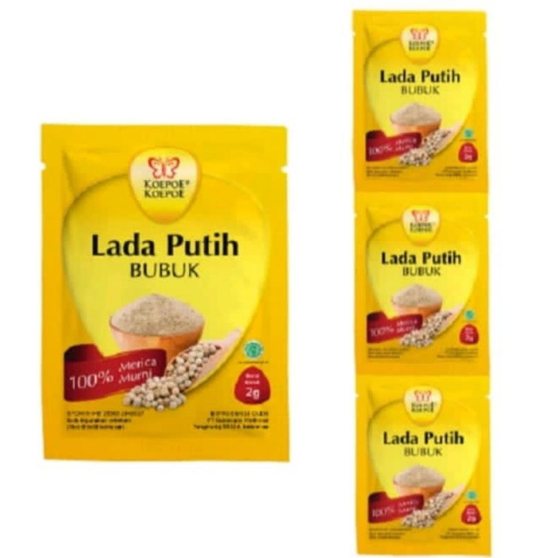 

KOEPOE KOEPOE Lada Putih Bubuk 2gram x10 Sachet Kupu kupu