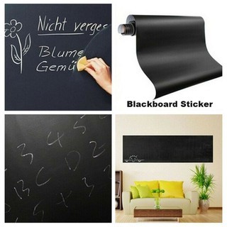 

[LB]2 Meter Blackboard Sticker stiker/ papan tulis kapur free 5 kapur dan white board free spidol