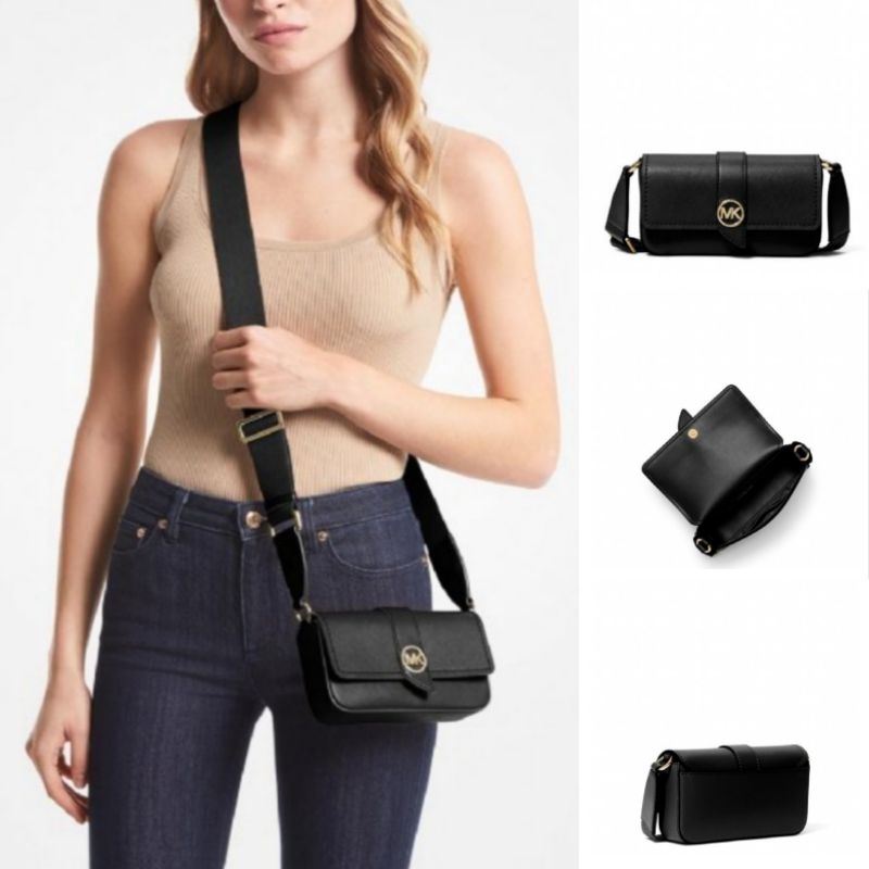 Tas Michael Kors Greenwich black selempang