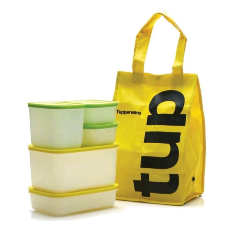 

Tupperware 5pcs Frozy Cozy Set Toples Free Bag