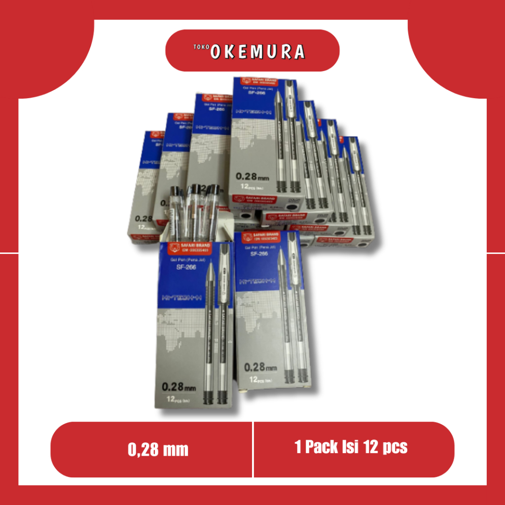 

TO Pulpen Gel Hi Tech Safari Brand Alat Sekolat Alat Tulis