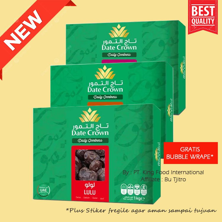 

Kurma Date Crown Lulu Khalas | Kurma Khalas Super Premium Murah Original Emirates Dates