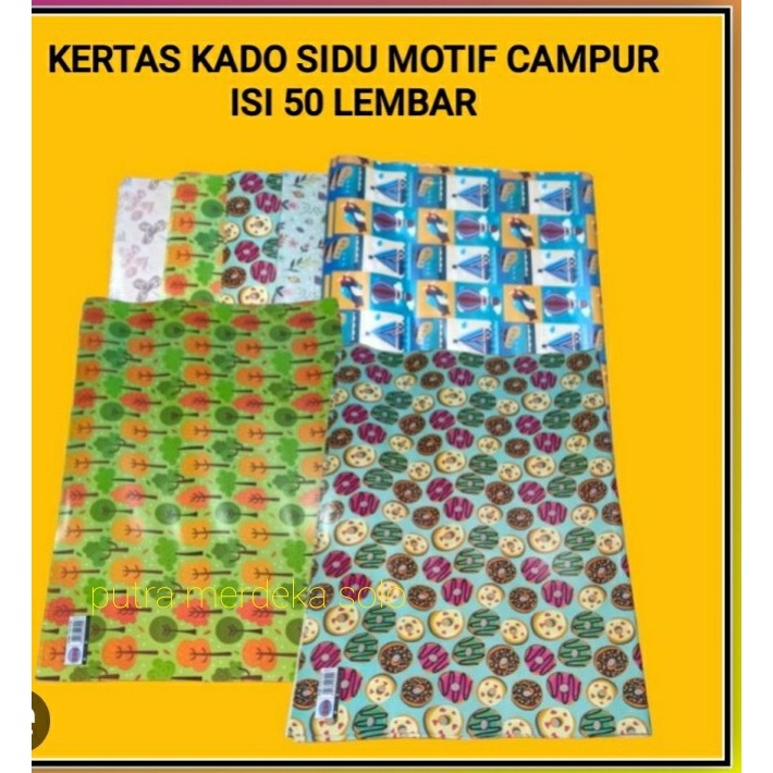 

KERTAS KADO SIDU / KADO MOTIF SINAR DUNIA / KERTAS KADO FANCY / GIFT WRAPS SINAR DUNIA