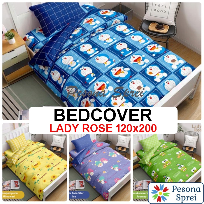 BEDCOVER LADY ROSE 120x200 / LADY ROSE BEDCOVER 120x200 SINGLE /  BEDCOVER SINGLE 120x200