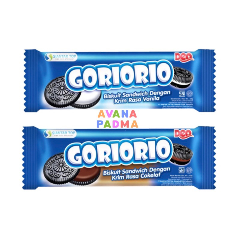 

Goriorio Biskuit Sandwich (23g) (2 Varian Rasa)