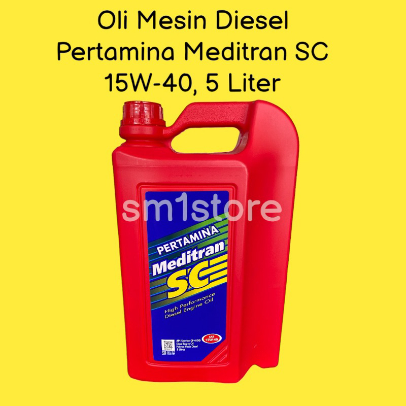 Oli Mesin Diesel 15W-40 Pertamina Meditran SC 5 Liter