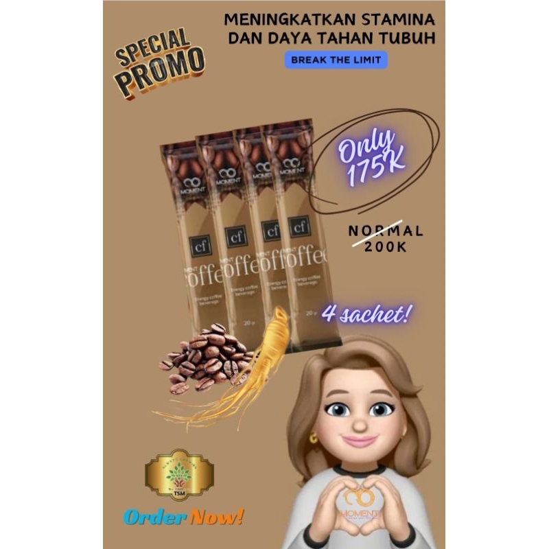 

PROMO PAKET STARTER KOPI MOMENT ✅Minuman Kesehatan✅Vitalitas✅Stamina Pria Wanita Asli 100% Halal