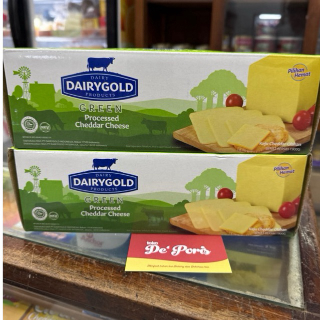 

Keju Dairygold Green 190grm potongan