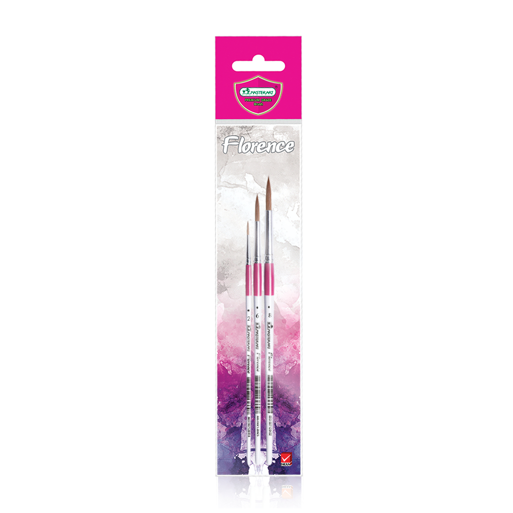 

[Master Art] Set Of Florence Premium Brush Round 2/6/8