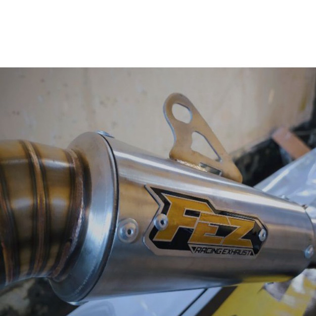 KNALPOT FULLSET KOLONG ATAS KLX, CRF BY FEZ RACING EXHAUST (TIPE KOMPETISI)