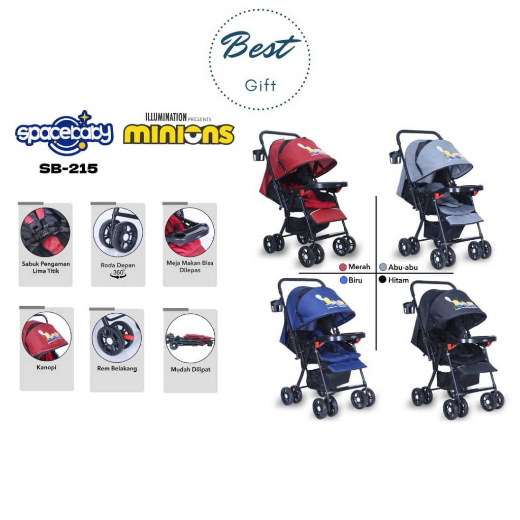 STROLLER SB- 215 (REVERSIBLE STIR) BABY STROLLER