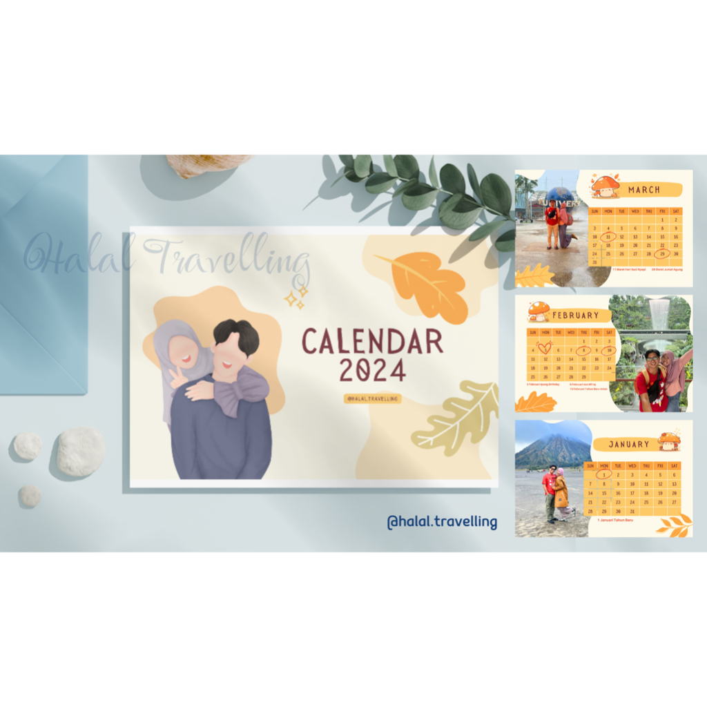 

Kalender meja custom/ desk calender/ kalender duduk custom