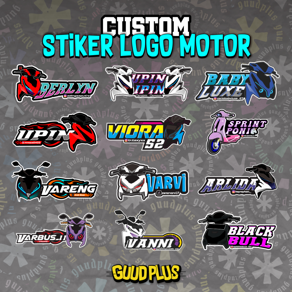 Custom Desain Stiker Sticker Logo Motor Ngabers Vector Vektor Motor Logo Bengkel Free Desain Stiker 