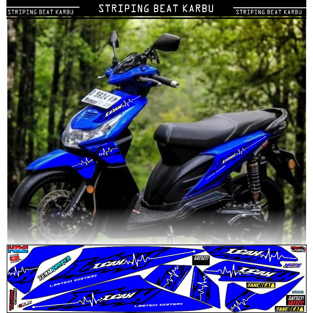 Striping variasi beat karbu motip simple