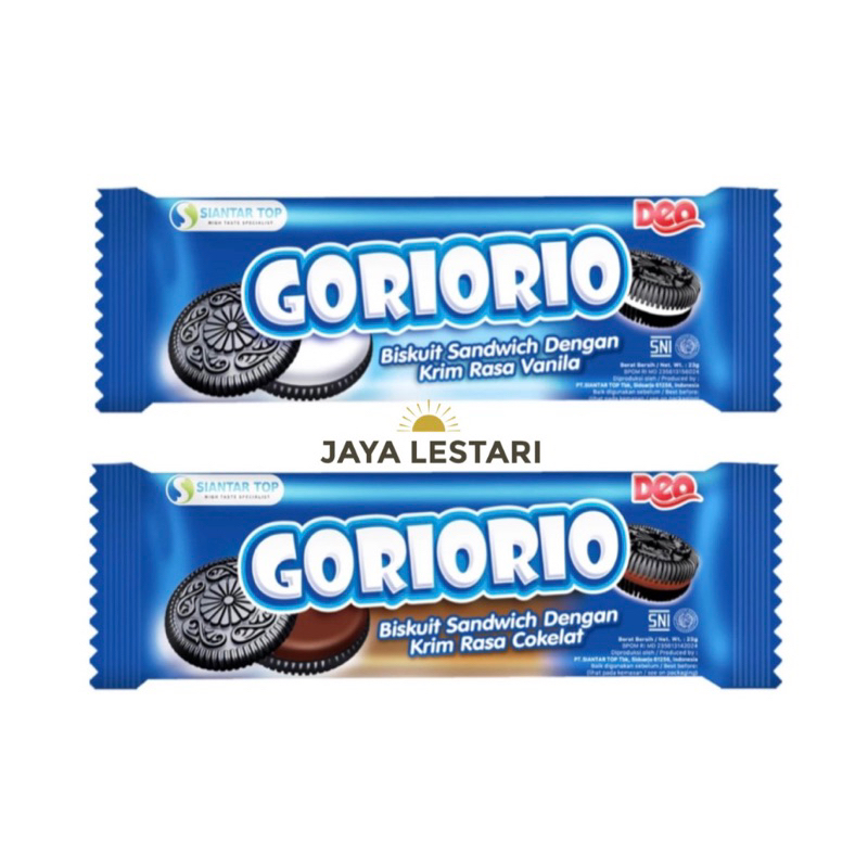 

Goriorio Biskuit Sandwich (23g) (2 Varian Rasa)