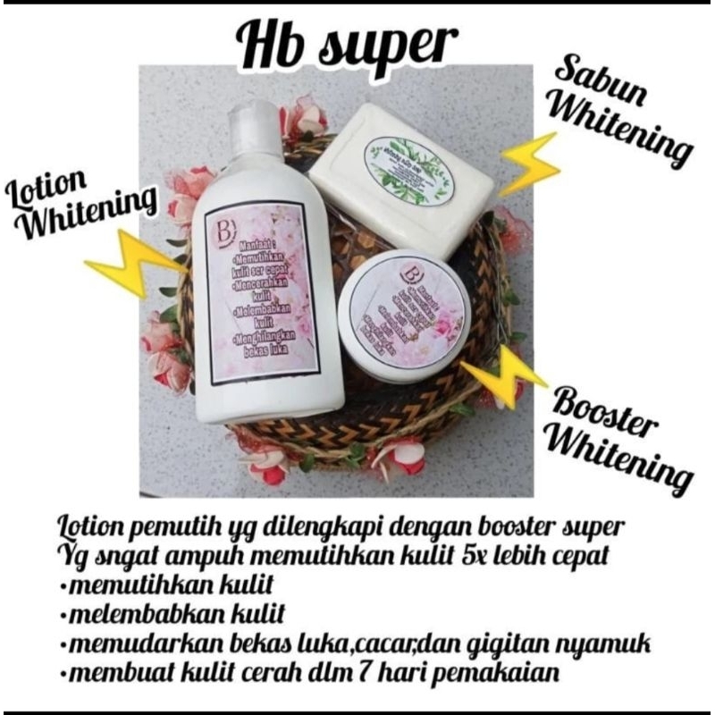 Hb whitening Booster/ bibit pemutih