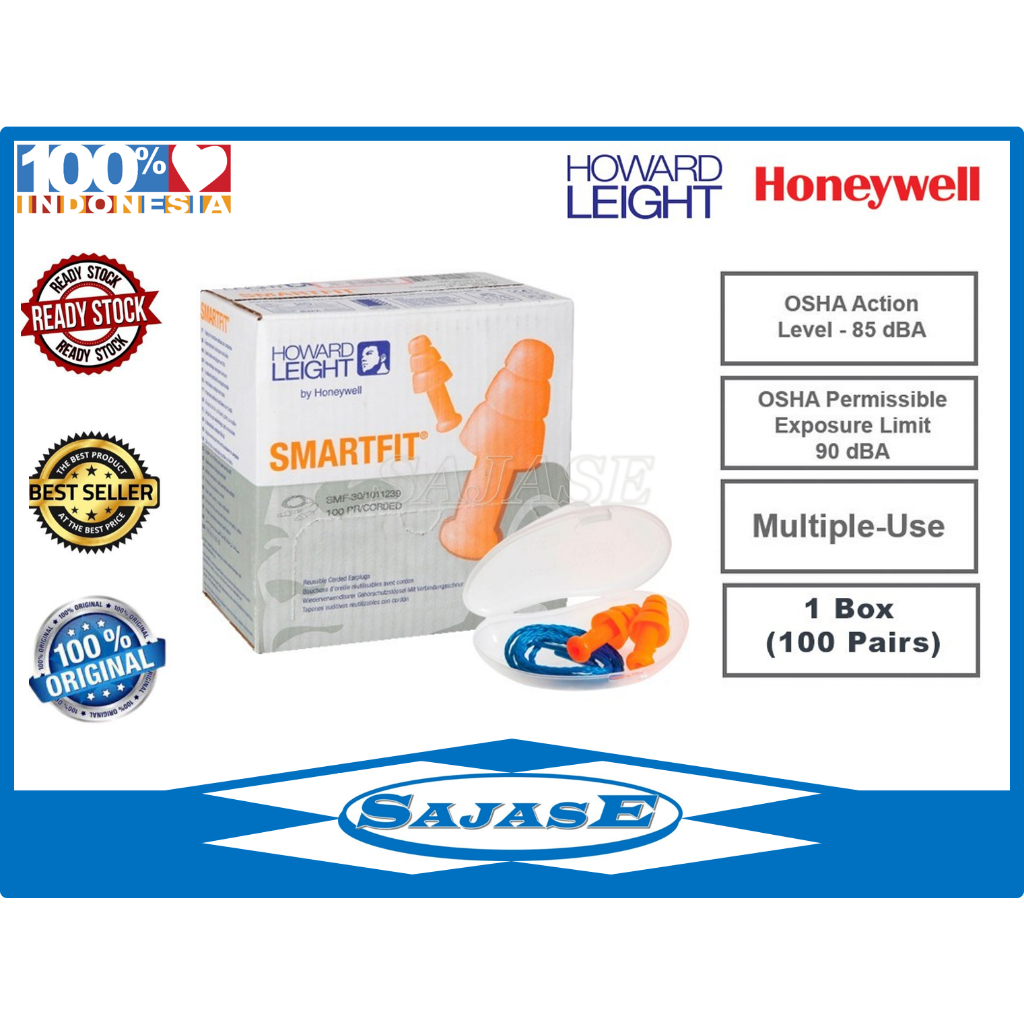 Earplug Honeywell Smartfit Detachable Corded Reusable Earplug SMF-30