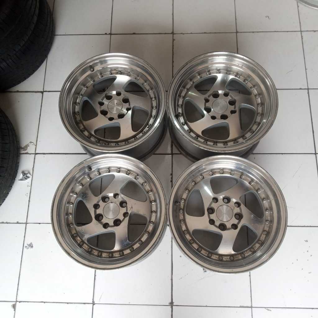 velg mobil second HSR WAVE ring 15 baut 4x100/114,3 untuk mobilio jazz avanza livina