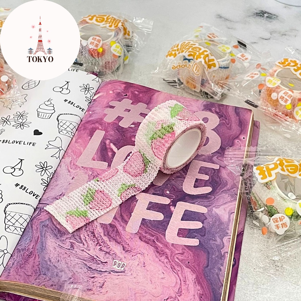 

Finger Protector Plastik Satuan Polos Tape Writing Plester Bantu Tulis Pelindung Jari Stationery