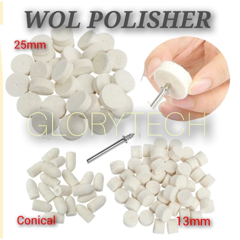 Wool Polisher 13x9 /Mata Bor poles Wol / Mini Grinder Wol