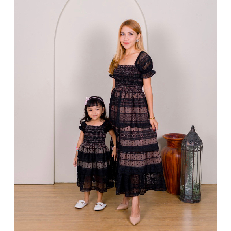 Aurora’s - Kimora Couple Dress | Dress Ibu dan Anak | Dress Natal