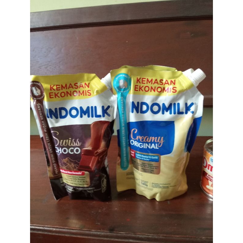 

indomilk pouch putih