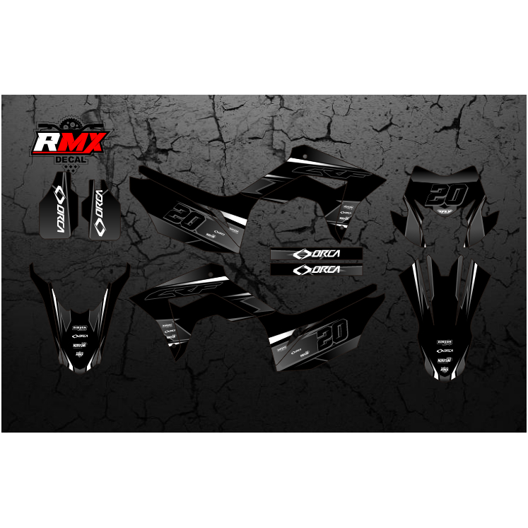 DECAL CRF L FULLBODY (034) DEKAL STIKER CRF 150 L HITAM MERAH, KUNING, HIJAU, BIRU TUA/MUDA, EMAS/GO