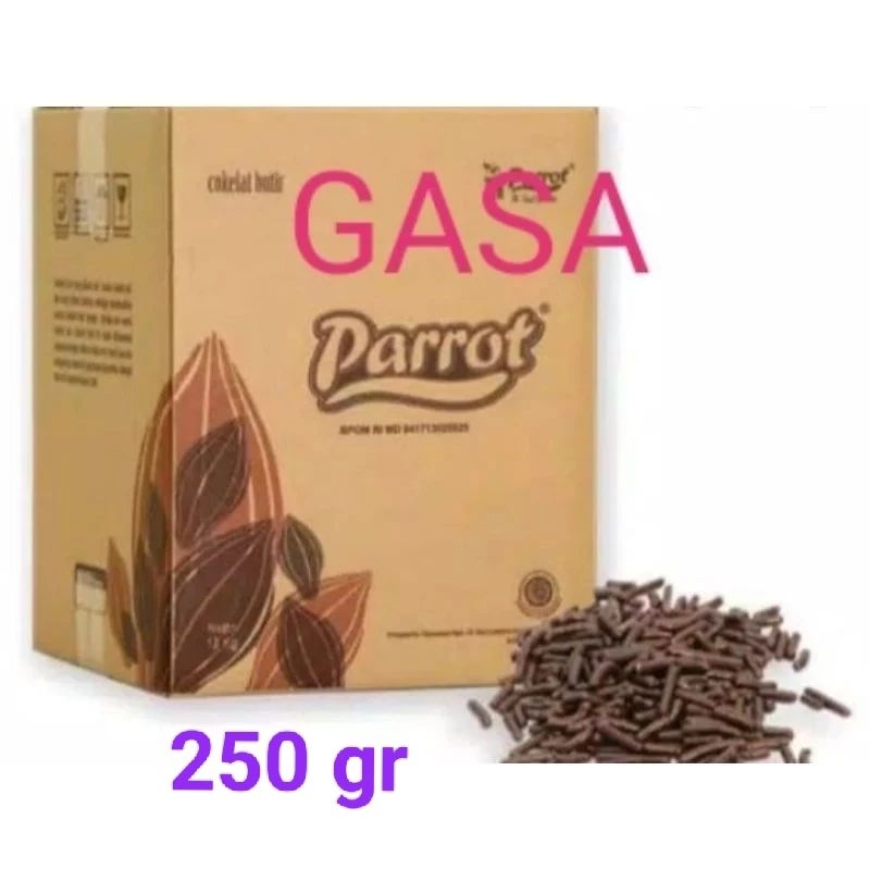 

meises PARROT - NURI /messes/mesis coklat Parrot / mesis nuri/meses kue donat warna warni nuri repack 250gr