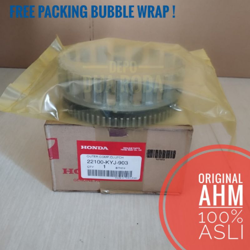OUTER COMP CLUTCH RUMAH KOPLING SET CBR250R THAILAND (ORIGINAL AHM) // 22100-KYJ-903