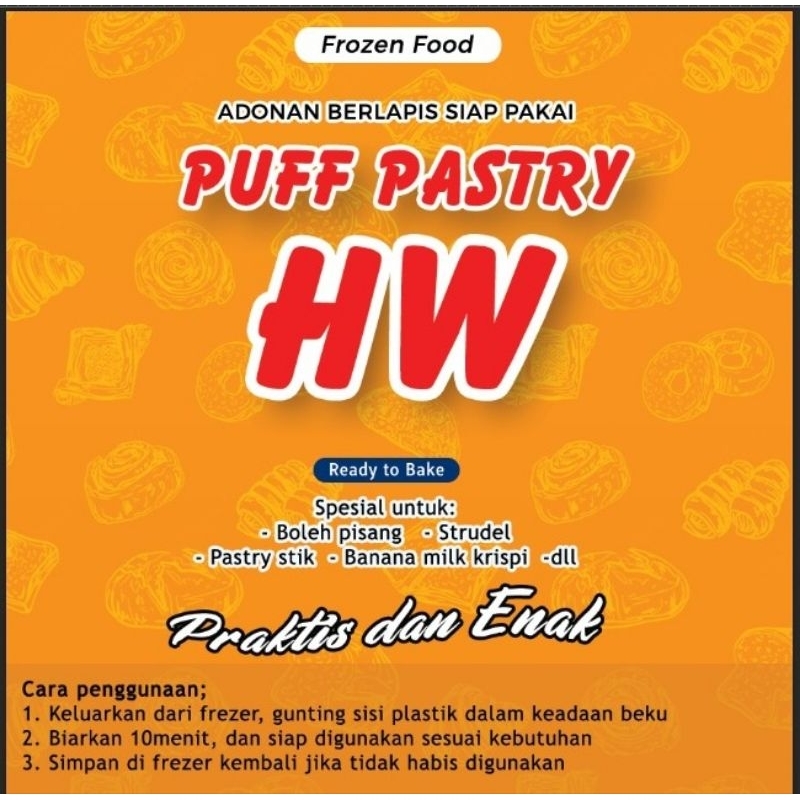 

Kulit Puff Pastry Pekanbaru 1kg