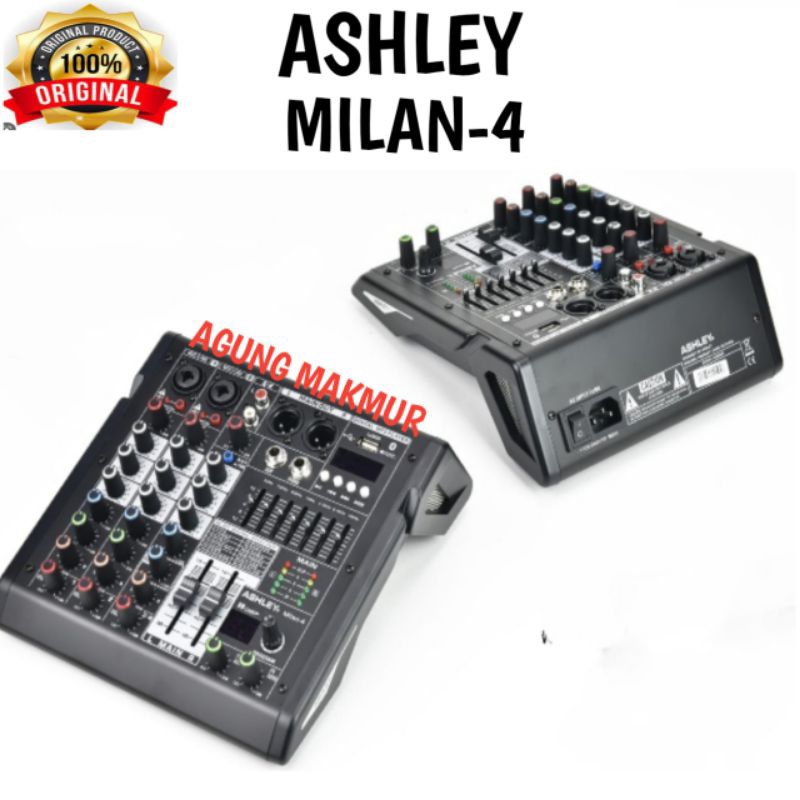 Mixer Ashley Milan-4 Original - Mixer Audio ashey Milan 4 4 channel