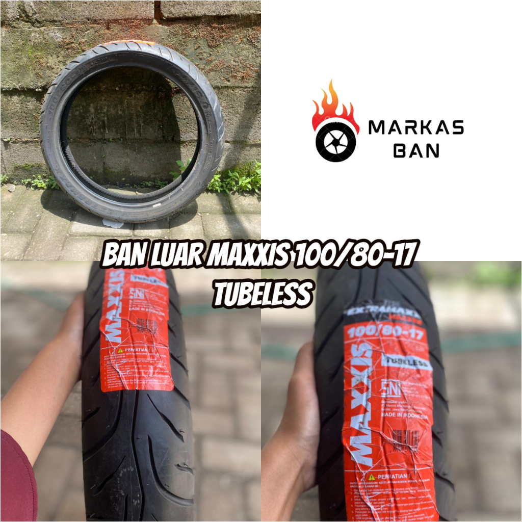 BAN LUAR RING 17 MAXXIS M6233 100/80-17 TUBELESS || BAN LUAR MOTOR BEBEK MAXXIS M6233 100/80-17 TUBE