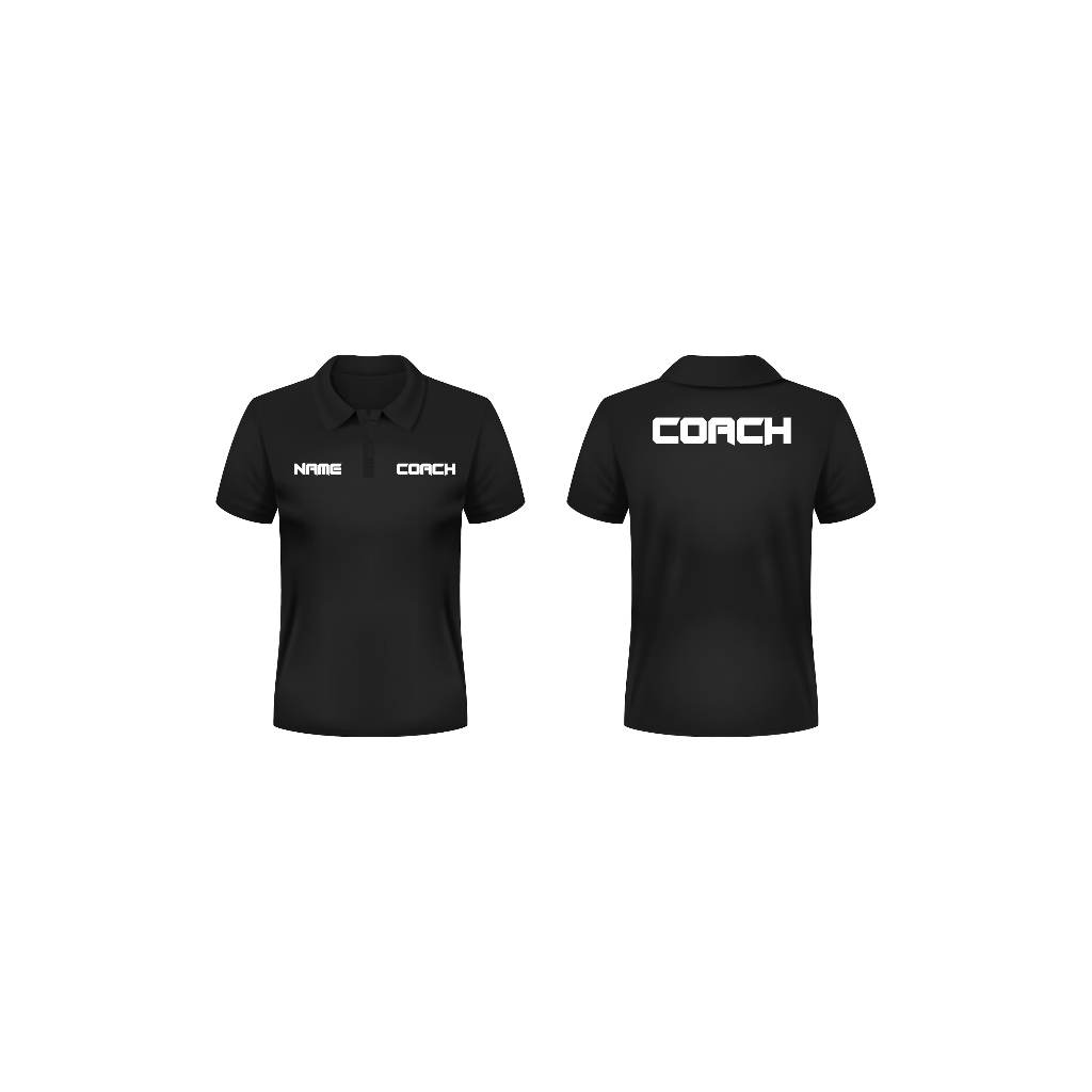Polo Shirt Kaos Baju Kerah Coach Pelatih Free Custom Name Pria Wanita Unisex