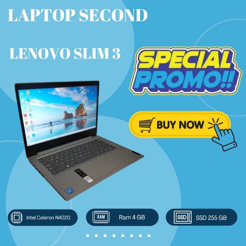 Laptop second Lenovo SSD 256 GB