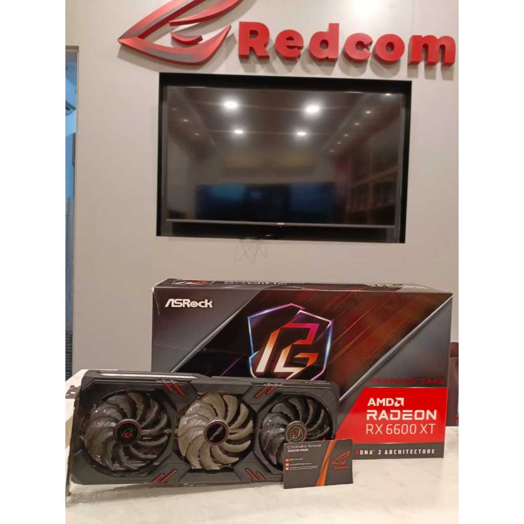 VGA ASROCK AMD RADEON RX 6600 XT PHANTOM GAMING D 8GB OC RX 6600XT 2ND