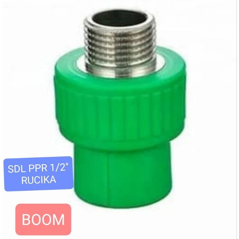 Sock Sok Drat Luar SDL Pipa PPR 1/2" 20MM Rucika