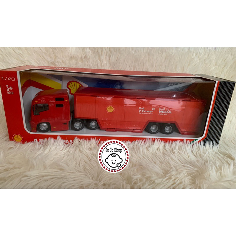 Burago Shell Hauler Truck 1/43 Ferrari