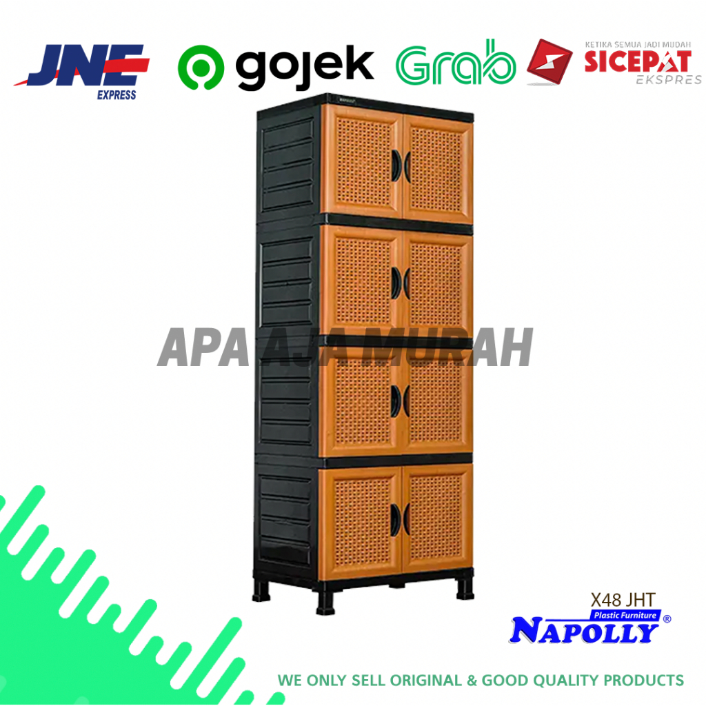 LEMARI PLASTIK NAPOLLY 4 SUSUN CRS X 48 JHT LEMARI X48 JHT LEMARI MURAH