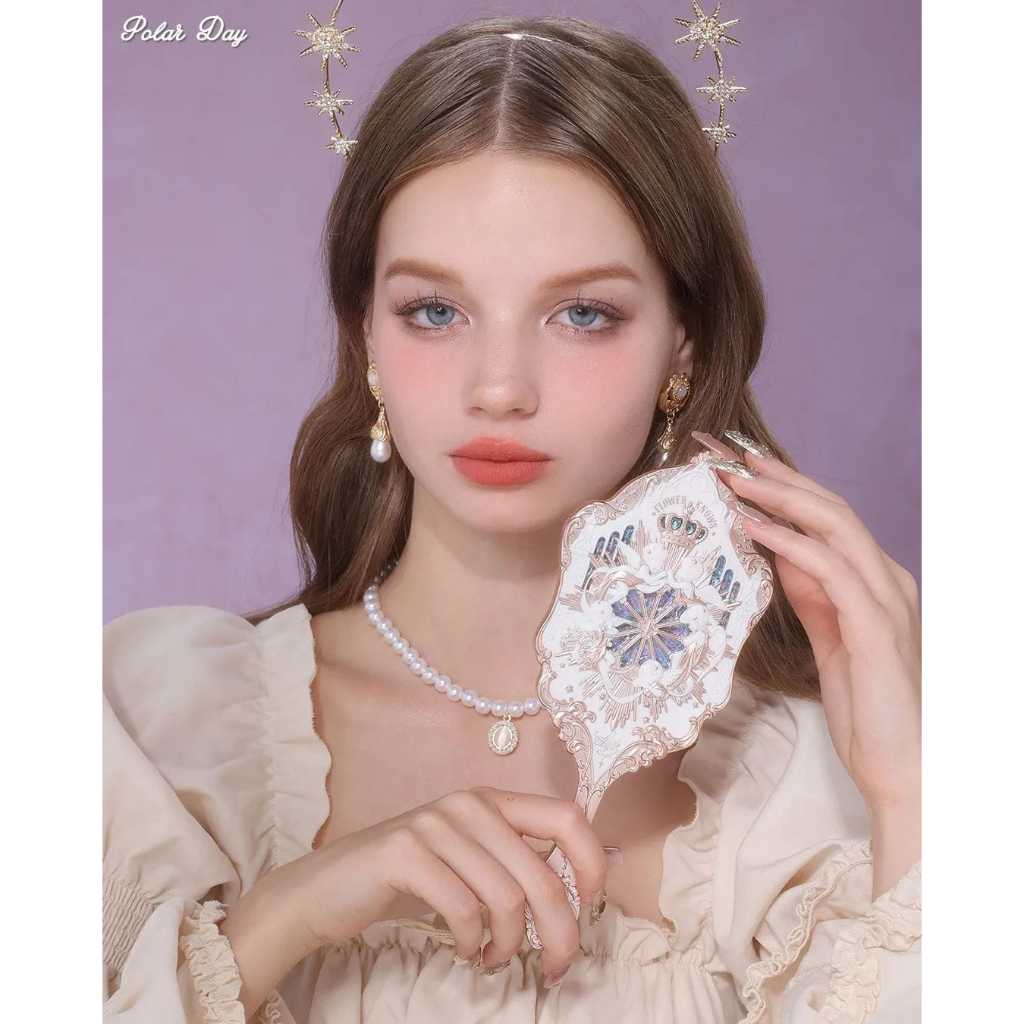 QSB [READY] Flower Knows Hand Mirror Little Angel Series | Cermin | Kaca Rias | Cermin Tangan | Rare