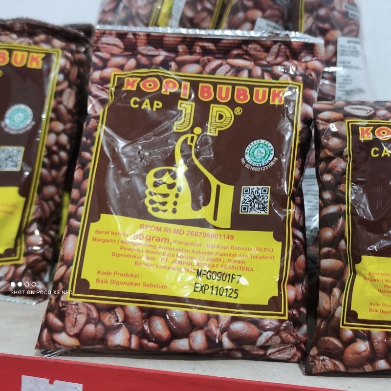 

Kopi Bubuk Cap Jempol JP Asli Lampung 90Gram