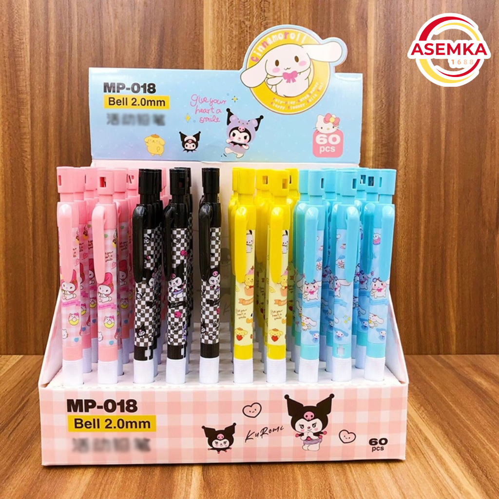 

G-Sanrio Otomatis Pensil Pencil Lucu Kartun Sanrio HB Alat Tulis Anak Pensil mekanik bernilai tinggi-Eghrerr - tidak perlu diasah lagi untuk sketsa lukis art