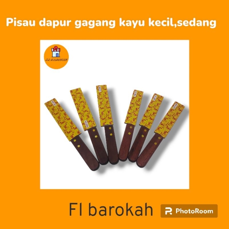 pisau kecil/pisau dapur/pisau gagang kayu/alat masak/pisau murah