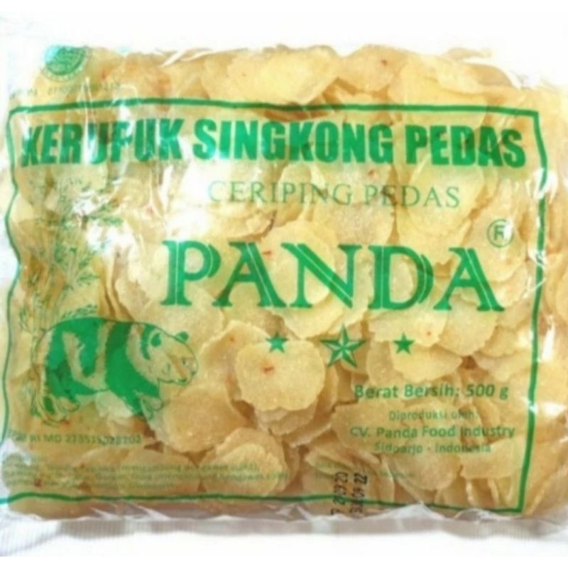 

Krupuk singkong pedas cap panda 250gr /500gr /1 kg enak gurih