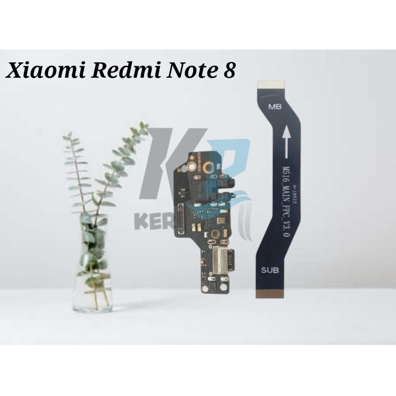 Fleksibel Redmi Note 8 Fleksibel Board +Papan Cas +Mic Original Oem