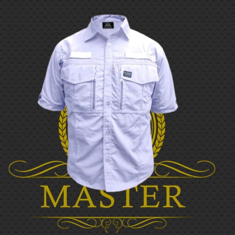 Kemeja Putih w-tac Lengan pendek Lapangan