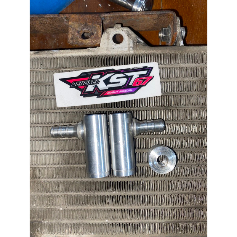 nepel oil cooler bengkok gsx mx dll set nepel tap oli bahan  dural