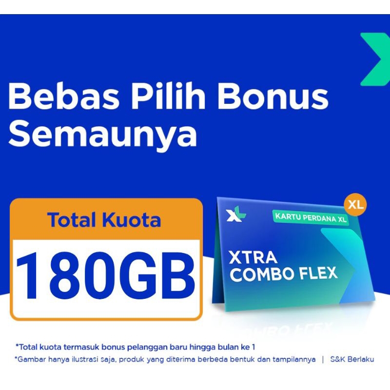 KARTU PERDANA XL XTRA COMBO FLEX XXXL