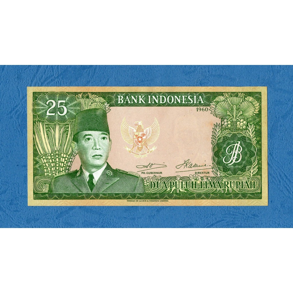 UANG KUNO | 25 RUPIAH 1960 UNC GRESS